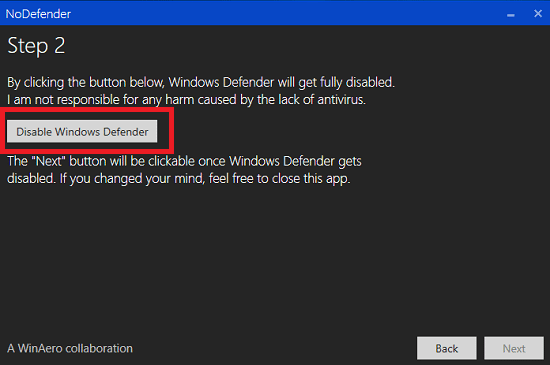 Windows Defender Has Been Turned Off Windows 10